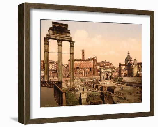 Forum Romano, Rome, Italy, c.1890-c.1900-null-Framed Giclee Print