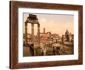 Forum Romano, Rome, Italy, c.1890-c.1900-null-Framed Giclee Print