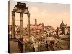 Forum Romano, Rome, Italy, c.1890-c.1900-null-Stretched Canvas