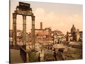 Forum Romano, Rome, Italy, c.1890-c.1900-null-Stretched Canvas