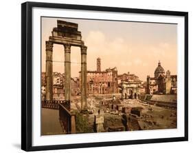 Forum Romano, Rome, Italy, c.1890-c.1900-null-Framed Giclee Print