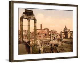 Forum Romano, Rome, Italy, c.1890-c.1900-null-Framed Giclee Print
