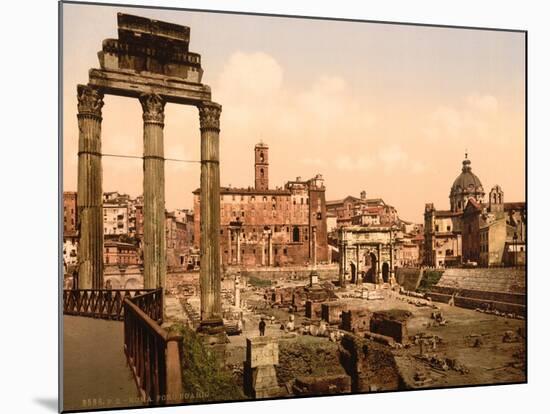 Forum Romano, Rome, Italy, c.1890-c.1900-null-Mounted Giclee Print
