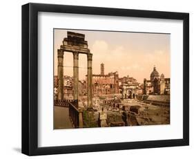 Forum Romano, Rome, Italy, c.1890-c.1900-null-Framed Premium Giclee Print