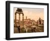 Forum Romano, Rome, Italy, c.1890-c.1900-null-Framed Premium Giclee Print