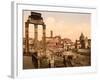 Forum Romano, Rome, Italy, c.1890-c.1900-null-Framed Premium Giclee Print