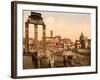 Forum Romano, Rome, Italy, c.1890-c.1900-null-Framed Premium Giclee Print