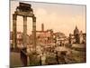 Forum Romano, Rome, Italy, c.1890-c.1900-null-Mounted Premium Giclee Print