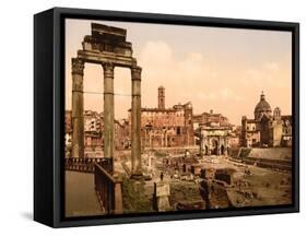 Forum Romano, Rome, Italy, c.1890-c.1900-null-Framed Stretched Canvas