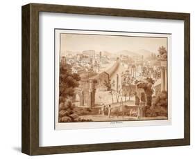 Forum Romanum, 1833-Agostino Tofanelli-Framed Giclee Print