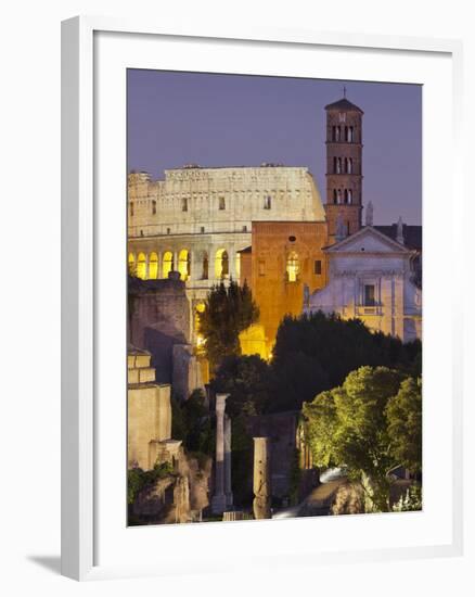 Forum Romanum, Coliseum, Rome, Lazio, Italy-Rainer Mirau-Framed Photographic Print