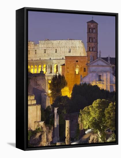 Forum Romanum, Coliseum, Rome, Lazio, Italy-Rainer Mirau-Framed Stretched Canvas