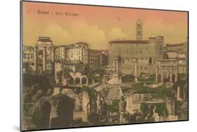 Forum Romanum, Rome. Postcard Sent in 1913-Italian Photographer-Mounted Giclee Print
