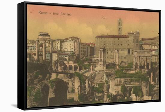 Forum Romanum, Rome. Postcard Sent in 1913-Italian Photographer-Framed Stretched Canvas