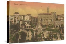 Forum Romanum, Rome. Postcard Sent in 1913-Italian Photographer-Stretched Canvas