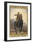 "Forward !" Forward To Victory. Enlist Now'. a Recruitment Poster Showing a British Cavalryman-null-Framed Giclee Print