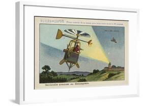 Forward Sentry in a Helicopter in the Year 2000-null-Framed Giclee Print