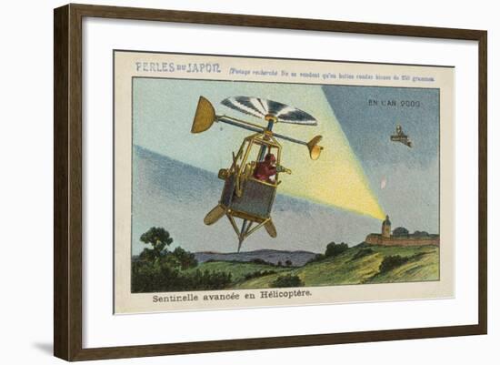 Forward Sentry in a Helicopter in the Year 2000-null-Framed Giclee Print