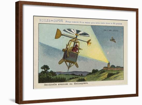 Forward Sentry in a Helicopter in the Year 2000-null-Framed Giclee Print