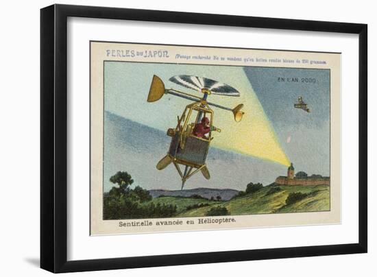 Forward Sentry in a Helicopter in the Year 2000-null-Framed Giclee Print