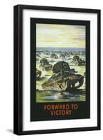 Forward to Victory-null-Framed Art Print