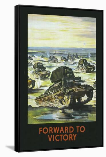 Forward to Victory-null-Framed Stretched Canvas