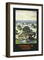 Forward to Victory-null-Framed Art Print