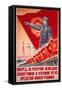 Forwards, Let Us Destroy the German Occupiers and Drive Them Beyond the..., USSR Poster, 1944-V^A^ Nikolaev-Framed Stretched Canvas