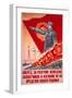 Forwards, Let Us Destroy the German Occupiers and Drive Them Beyond the..., USSR Poster, 1944-V^A^ Nikolaev-Framed Premium Giclee Print