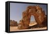 Forzhaga Natural Arch in Akakus Mountains, Sahara Desert, Libya, North Africa, Africa-Michal Szafarczyk-Framed Stretched Canvas