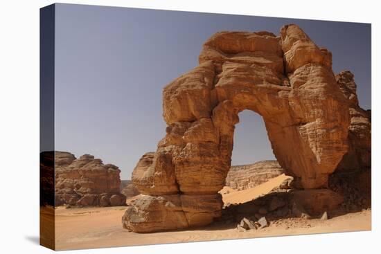 Forzhaga Natural Arch in Akakus Mountains, Sahara Desert, Libya, North Africa, Africa-Michal Szafarczyk-Stretched Canvas