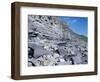 Fossil Bearing Lias Beds, Seven Rock Point, Jurassic Coast, Lyme Regis-Cyndy Black-Framed Photographic Print