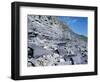 Fossil Bearing Lias Beds, Seven Rock Point, Jurassic Coast, Lyme Regis-Cyndy Black-Framed Photographic Print