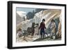 Fossil Hunting in Cherry Hinton Chalk Pit, Cambridgeshire, 1822-null-Framed Giclee Print