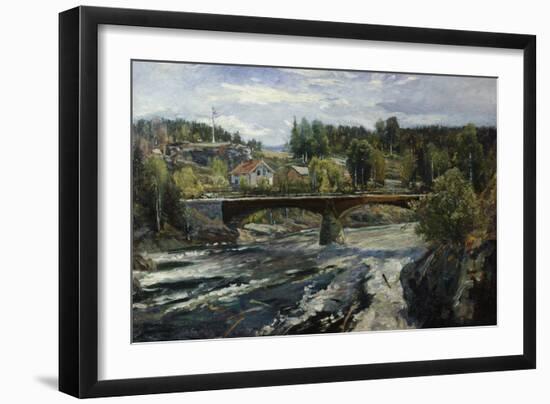 Fossum bridge, 1893-Fritz Thaulow-Framed Giclee Print