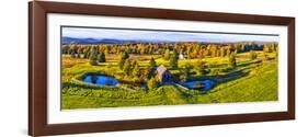 Foster Covered Bridge in fall, Cabot, Washington County, Vermont, USA-null-Framed Photographic Print