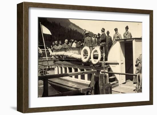 Foto Achensee, Tirol, Rundfahrt, 2 Juni 1926, Boot-null-Framed Giclee Print