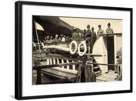 Foto Achensee, Tirol, Rundfahrt, 2 Juni 1926, Boot-null-Framed Giclee Print