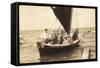 Foto Ahlbeck, Männer Im Segelboot Karl Gamradt-null-Framed Stretched Canvas