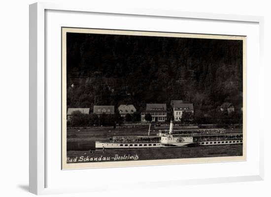 Foto Bad Schandau Postelwitz, Dampfer Leipzig, Elbe-null-Framed Giclee Print