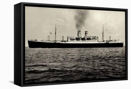 Foto Dampfer New York Auf Hoher See, Hapag-null-Framed Stretched Canvas