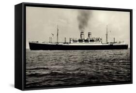 Foto Dampfer New York Auf Hoher See, Hapag-null-Framed Stretched Canvas