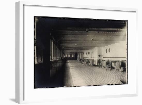 Foto Dampfschiff Cleveland, Hapag, Promenadendeck-null-Framed Giclee Print