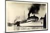 Foto Dampfschiff Rugard Vor Anker Im Hafen, Rauch-null-Mounted Giclee Print