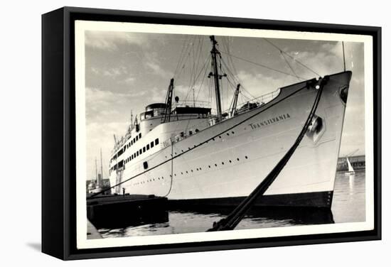 Foto Dampfschiff Transilvania Vor Anker Im Hafen-null-Framed Stretched Canvas