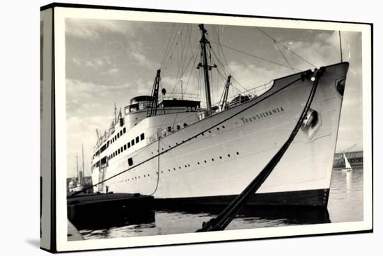 Foto Dampfschiff Transilvania Vor Anker Im Hafen-null-Stretched Canvas