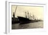 Foto Dampfschiff Wiesbaden Im Hafen, Dockkräne-null-Framed Giclee Print