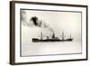 Foto Deutsches Dampfschiff, Außenansicht, Dampf-null-Framed Giclee Print