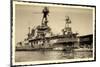 Foto Französisches Kriegsschiff, Hafen, Dockarbeiter-null-Mounted Giclee Print