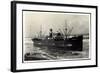 Foto Gestrandetes Dampfschiff Kerkplein, Zuschauer-null-Framed Giclee Print